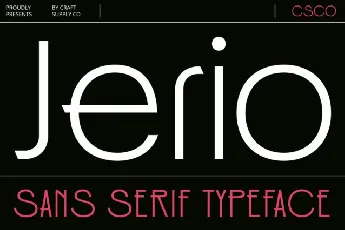 Jerio font