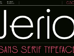 Jerio font