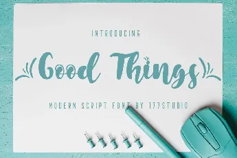 Good Things Modern Script font