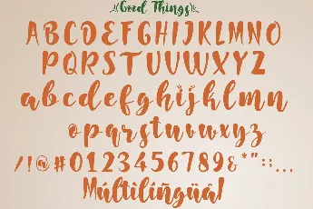 Good Things Modern Script font