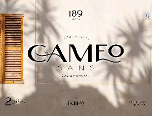 Cameo Sans font