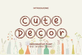 Cute Decor Demo font