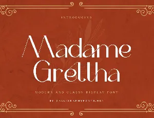 Madame Grettha Demo font