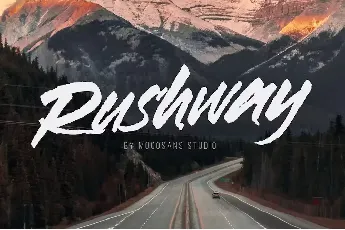 Rushway font