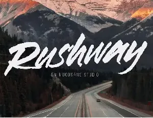 Rushway font