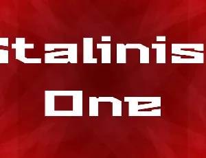 Stalinist One font