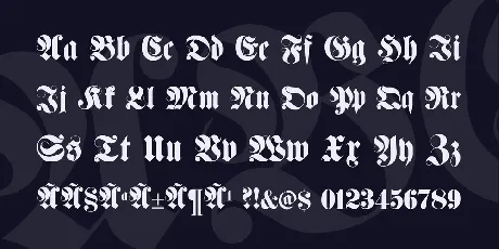 Fette Haenel Fraktur font