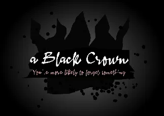 ABlackCrown font