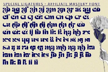 Affiliate Mastery font