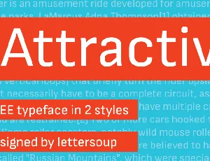 Attractive Family font