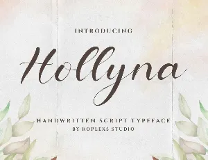 Hollyna font