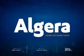 Algera Spurless Sans Serif font