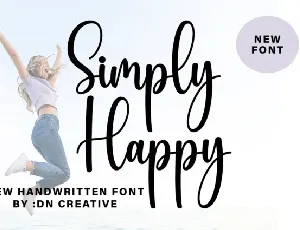 Simply Happy Script font