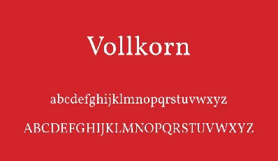 Vollkorn Serif Family font