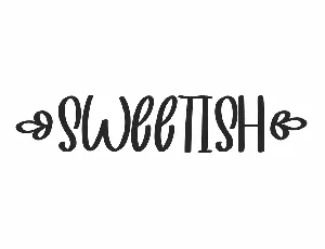 Sweetish Demo font