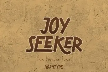 Joy Seeker Demo font