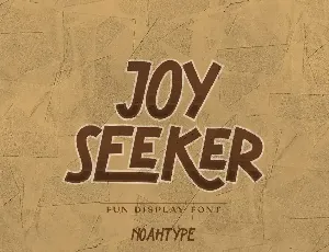 Joy Seeker Demo font