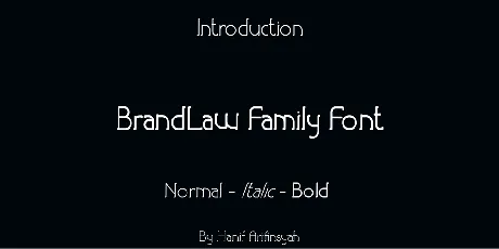 BrandLaw font