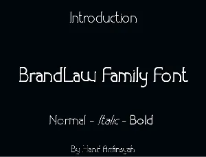 BrandLaw font