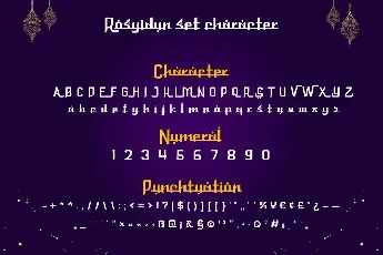 Rosyidun personaluse font