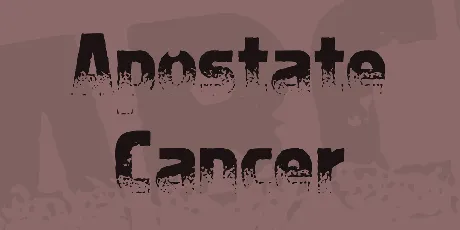 Apostate Cancer font