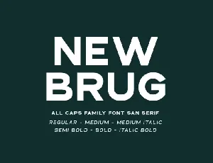 New Brug Family font