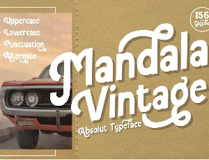 Mandala Vintage font