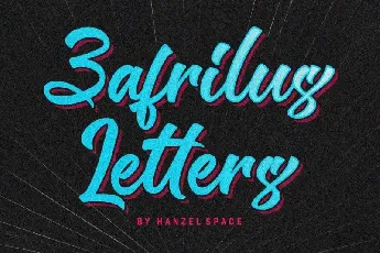 Zafrilus Bold Script font