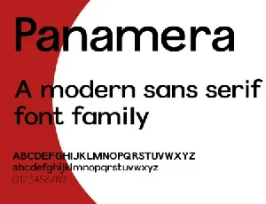 Panamera Family font