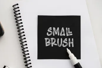 Small Brush font