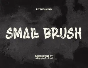 Small Brush font