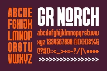 Norch Sans Serif font