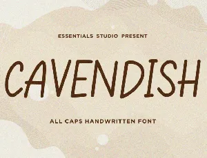 CAVENDISH font