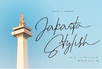 Jakarta stylish font