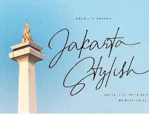 Jakarta stylish font