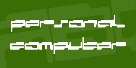 personal computer font