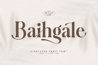 Baihgale font