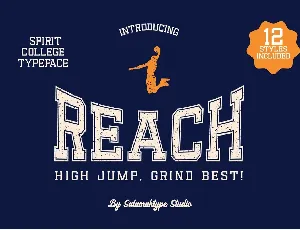 Reach font