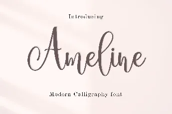 Ameline font