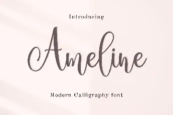 Ameline font