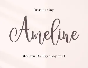 Ameline font