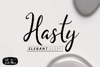 Hasty font