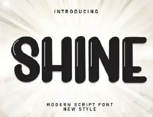 Shine Display font