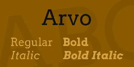 Arvo Serif Family font