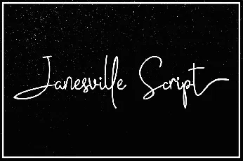 Janesville Script Free font