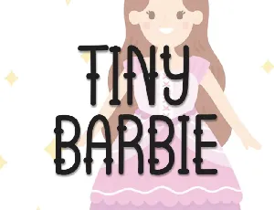 Tiny Barbie Display font