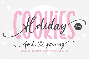 Holiday Cookies font