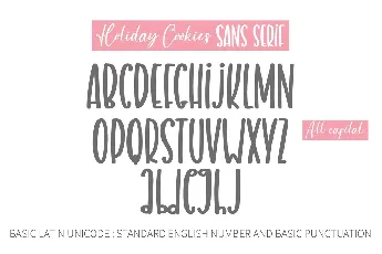 Holiday Cookies font