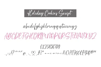 Holiday Cookies font