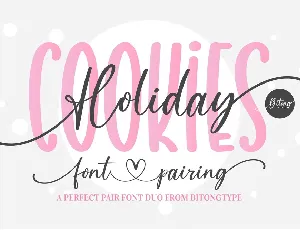 Holiday Cookies font